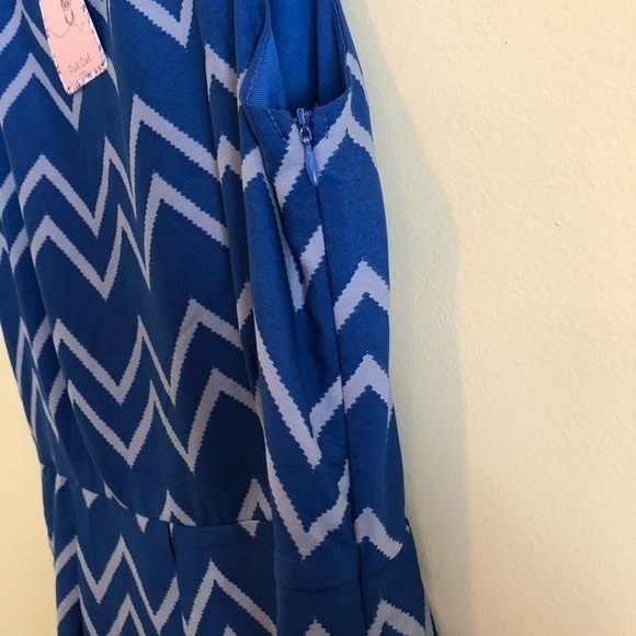 PINK OWL cute chevron pattern dress - Picture 3 of 3